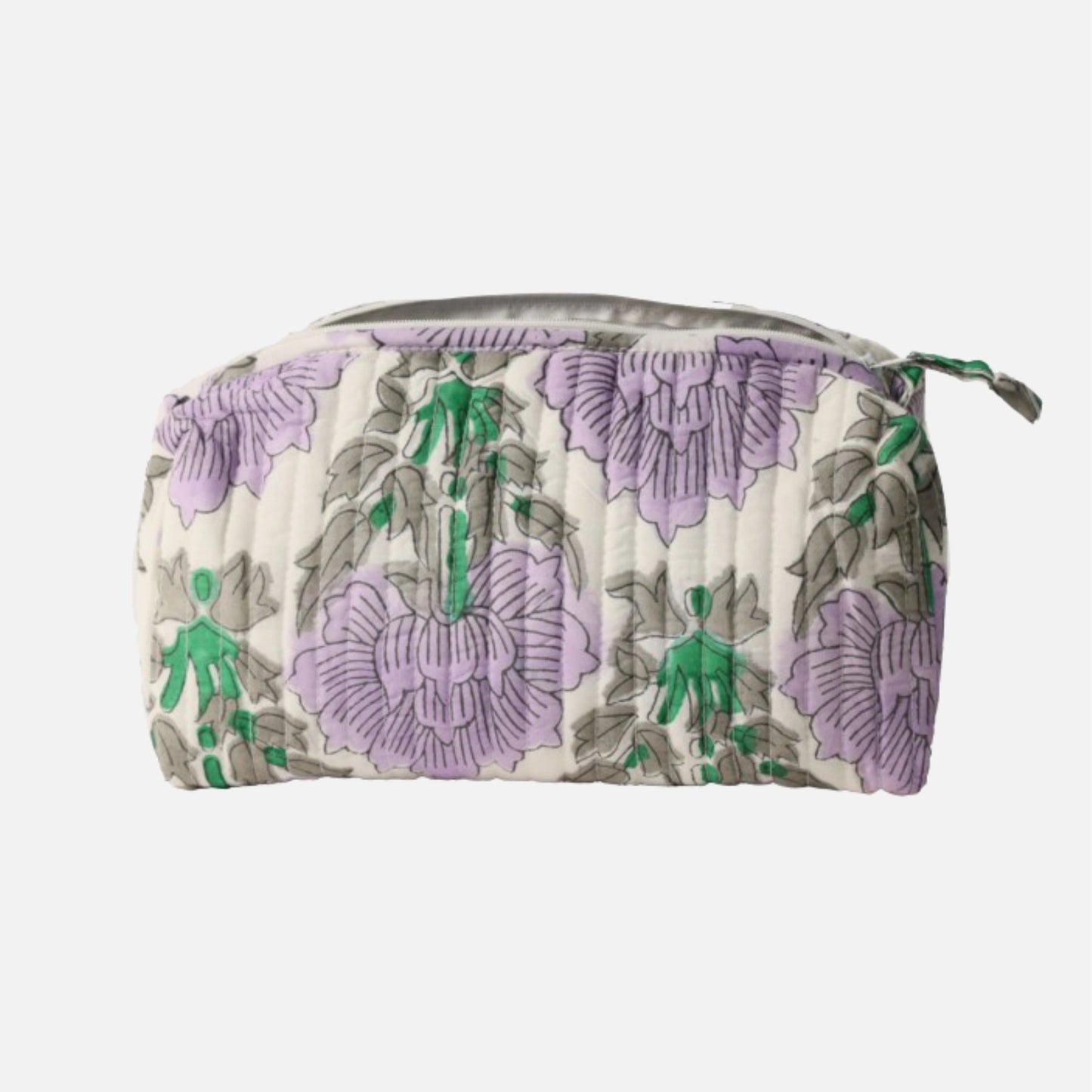 Quiltet Toilettaske fra Au Maison i Purple/Green (stor)