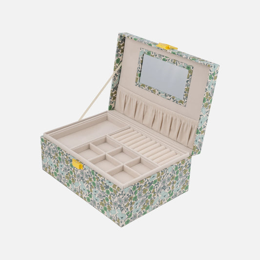 Stort Smykkeskrin fra Bon Dep - Poppy & Daisy Teal - Åbent