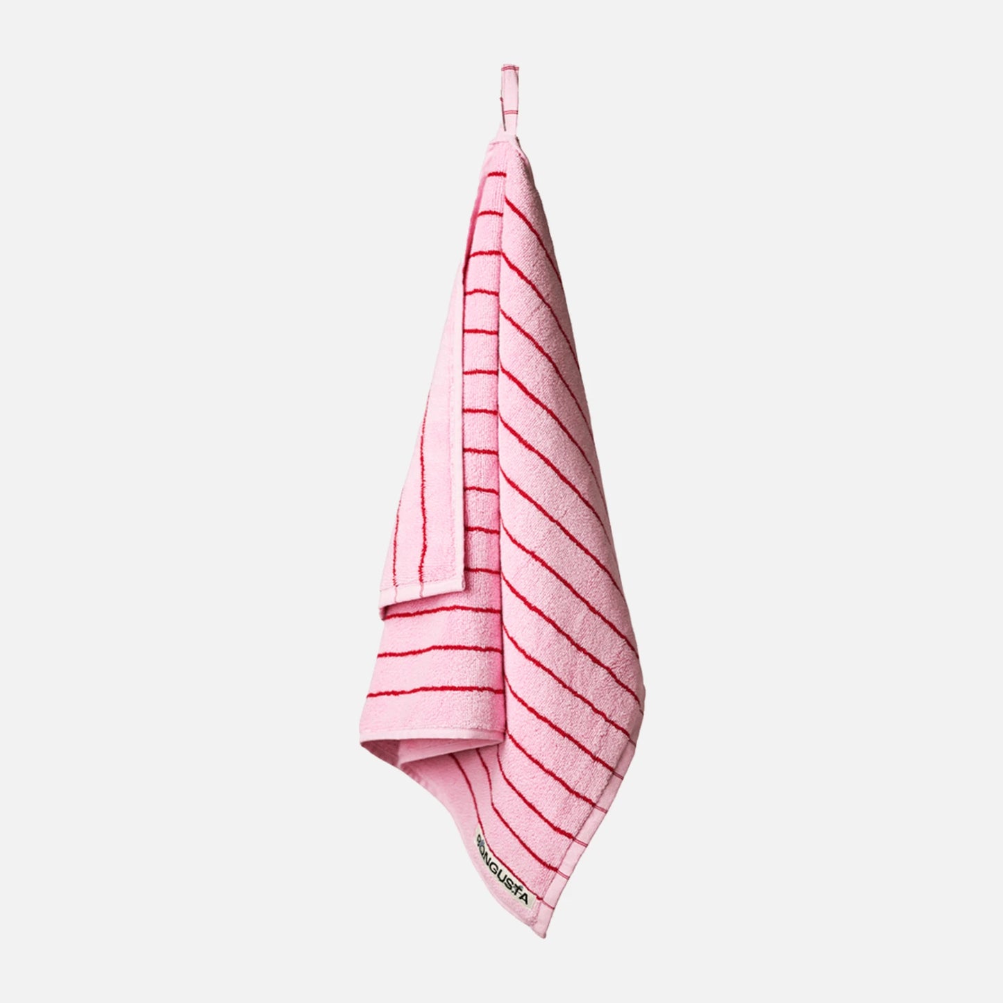 Naram Håndklæde fra Bongusta - Baby Pink/Ski Patrol - 50x80 cm
