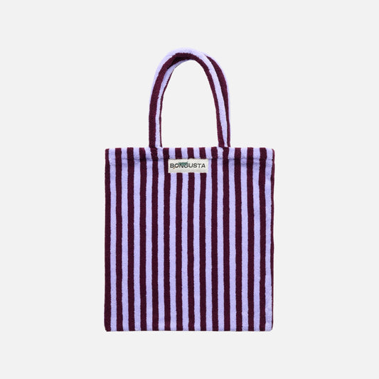 Naram Totebag fra Bongusta - Wine/Lavender Blue