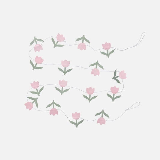 Tulip Garland fra Broste - Rose Pink