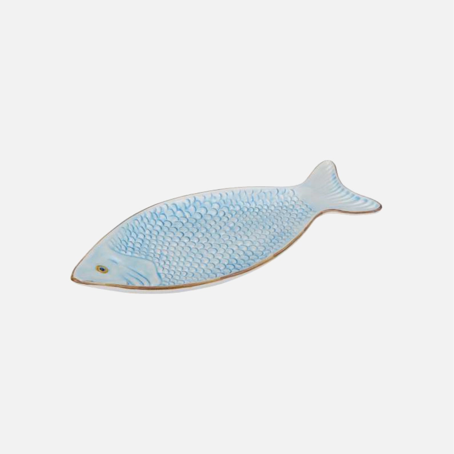 Fiskeformet fad fra Caja Company - Turkis