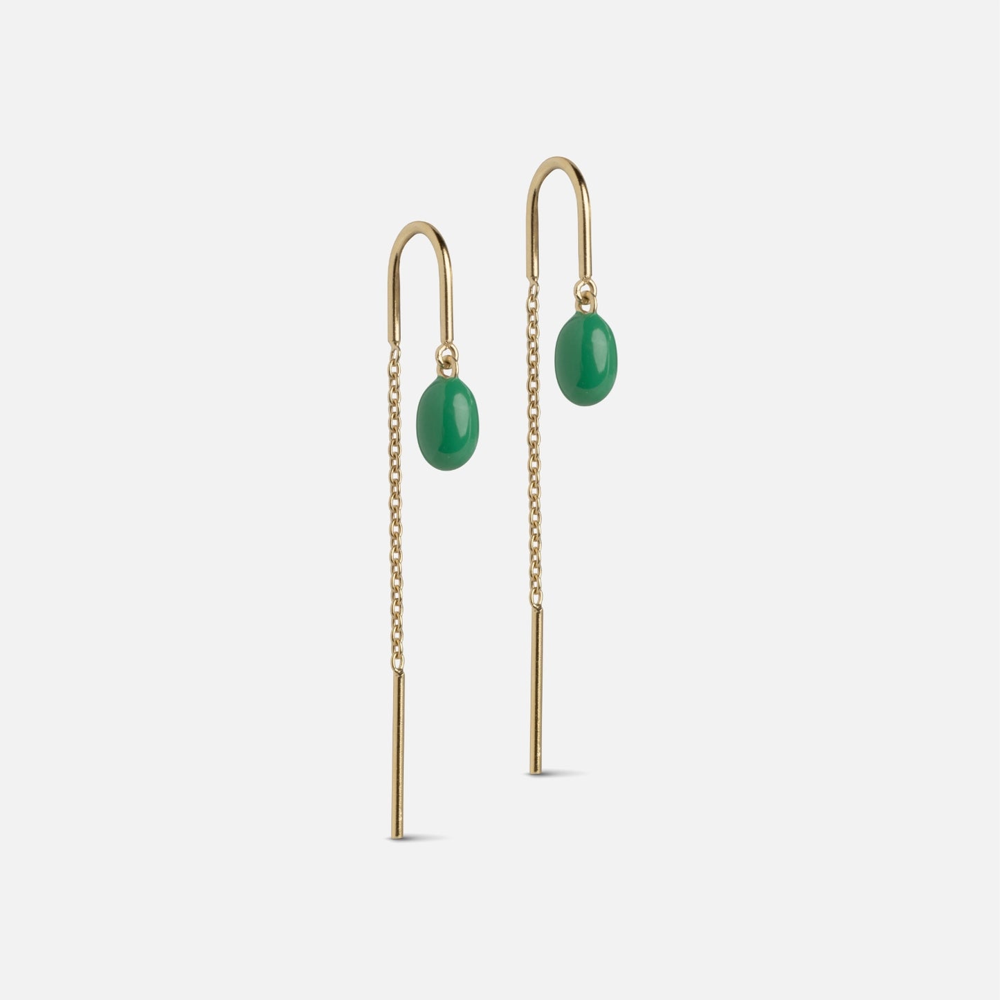 Eleanor Earrings fra Enamel Copenhagen i Grass Green