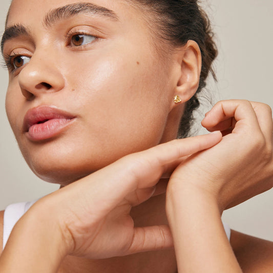 Rio Studs fra Enamel Copenhagen - Forgyldt - Model