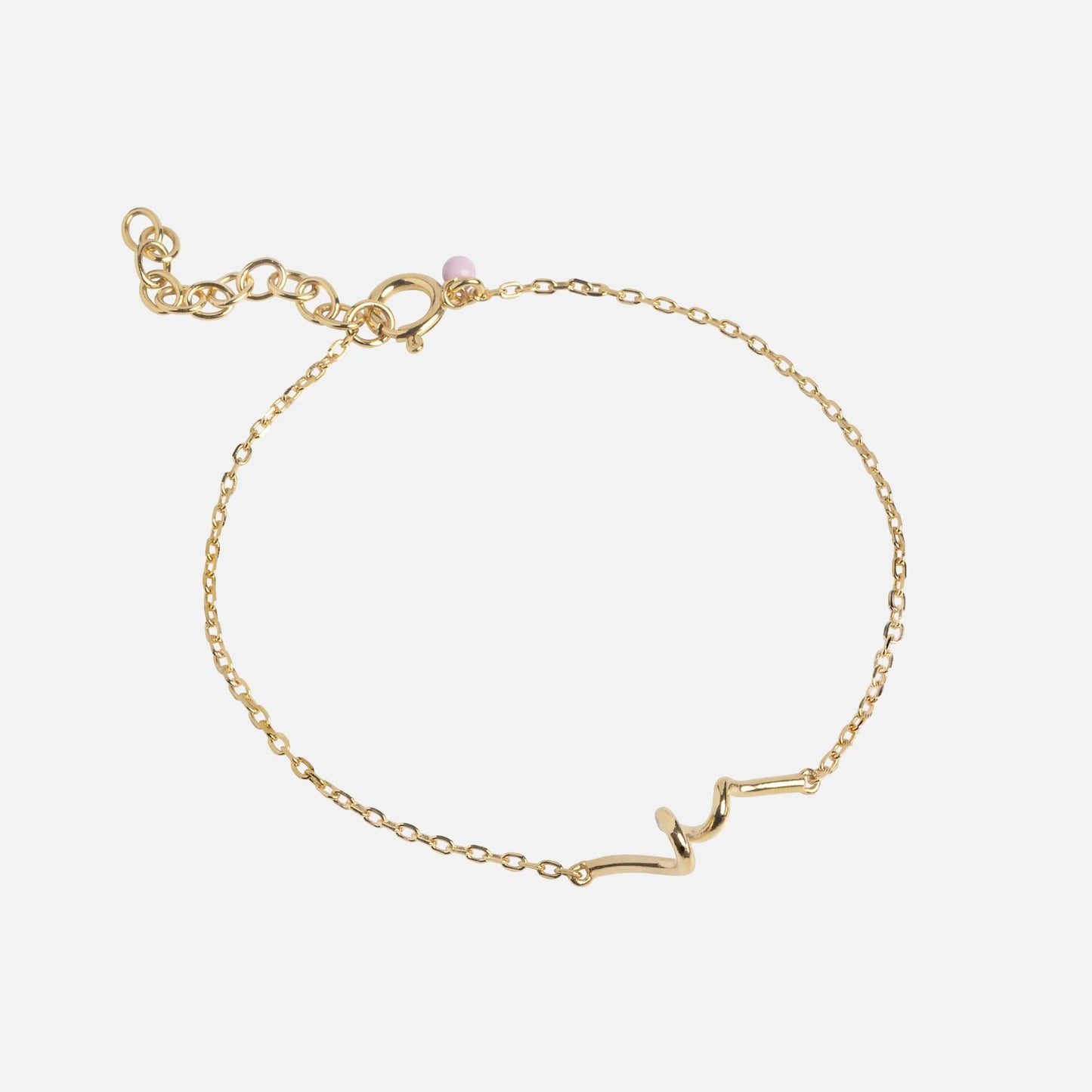 Twist Bracelet fra Enamel Copenhagen i forgyldt sølv