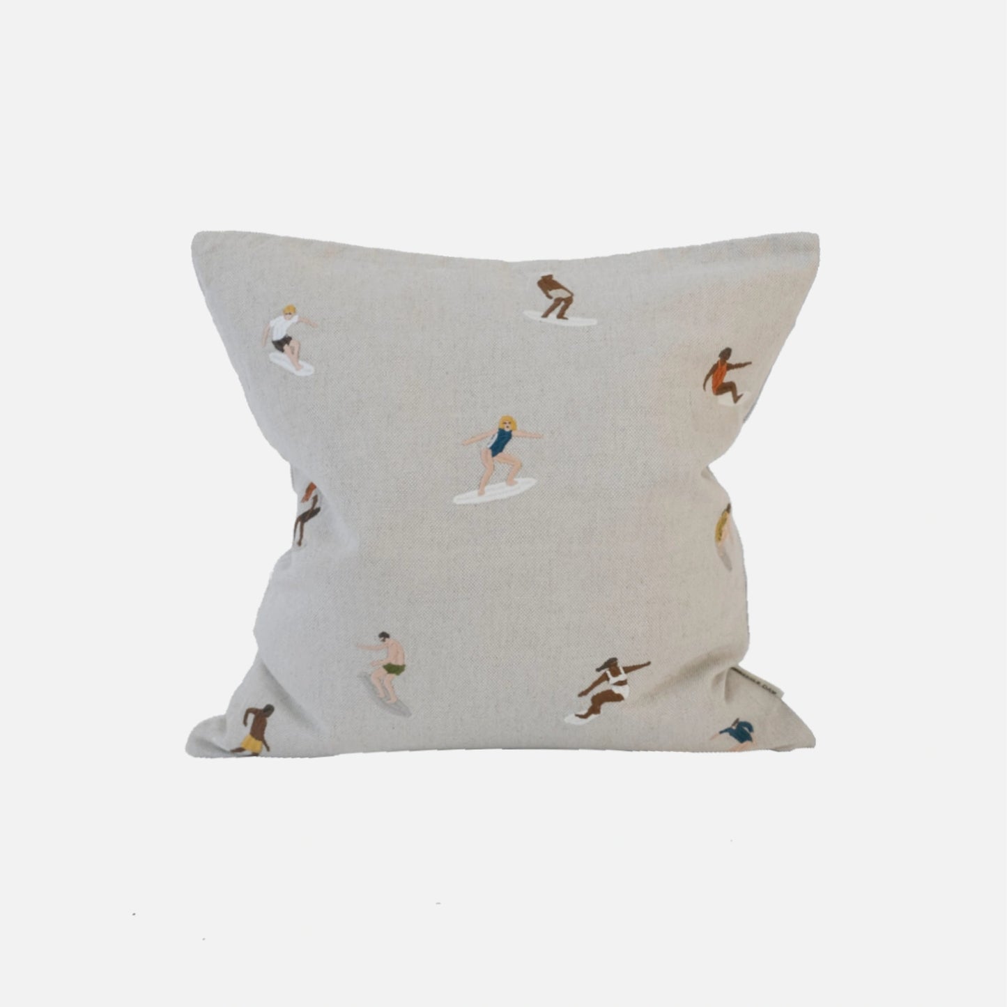Surfers Embroidered Cushion Cover fra Fine Little Day