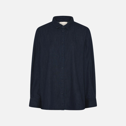 Dhaka Denim Shirt fra Frau - Dark Blue Denim