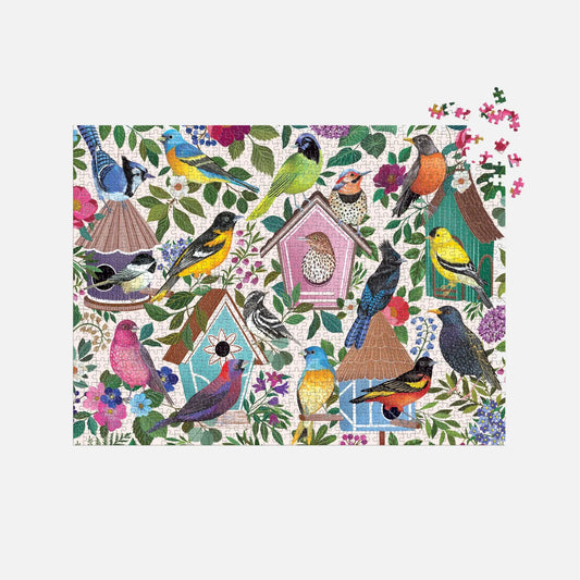 Birdhouse Lane Puslespil fra Galison - Motiv