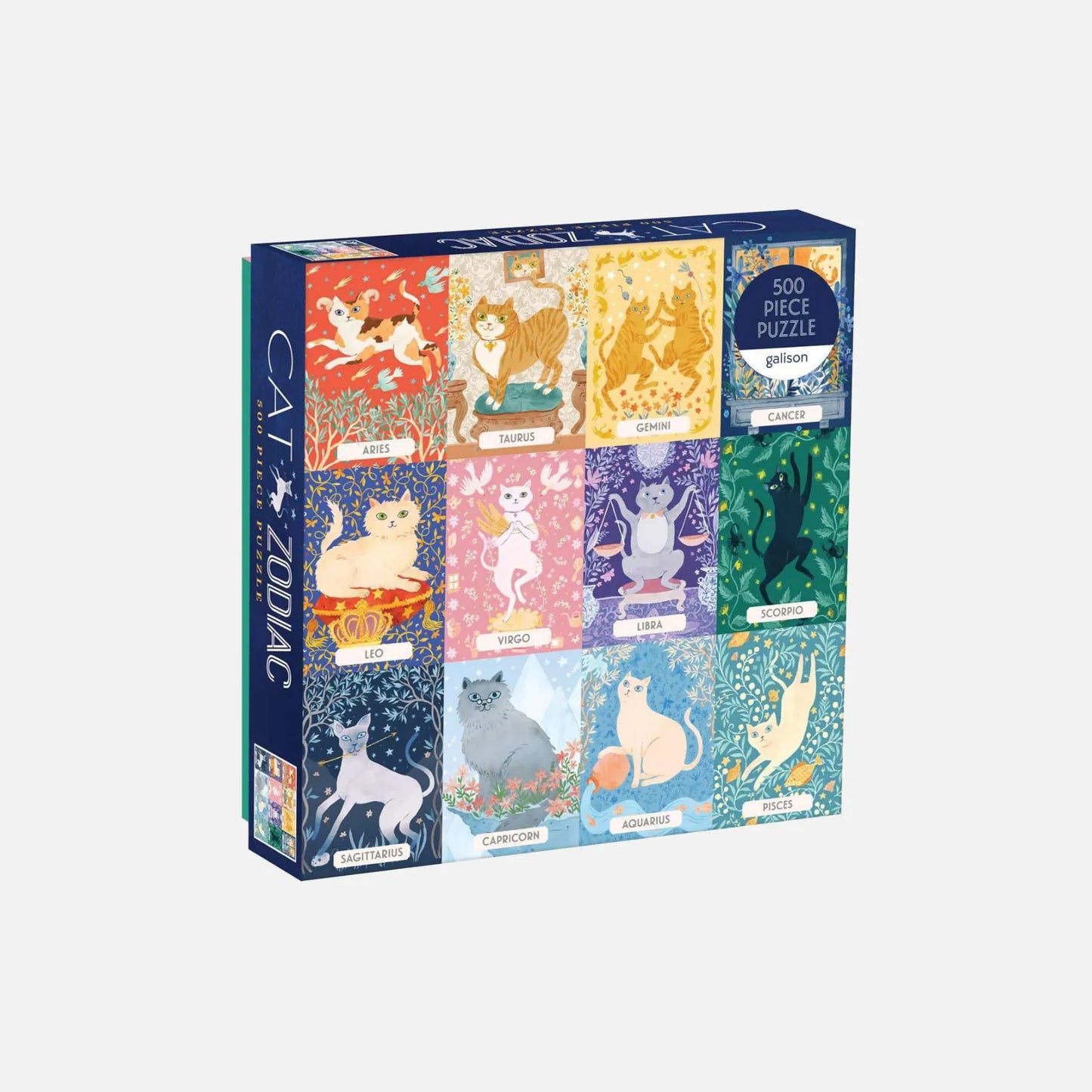 Cat Zodiac puslespil fra Galison