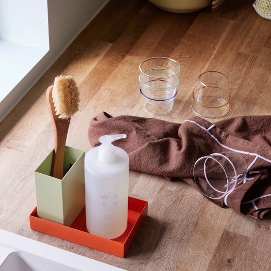 Orbit Glass - Blue - Hûbsch - Køkkenbord