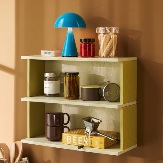 Pep Shelf fra Hübsch - Yellow/Grey - Køkken