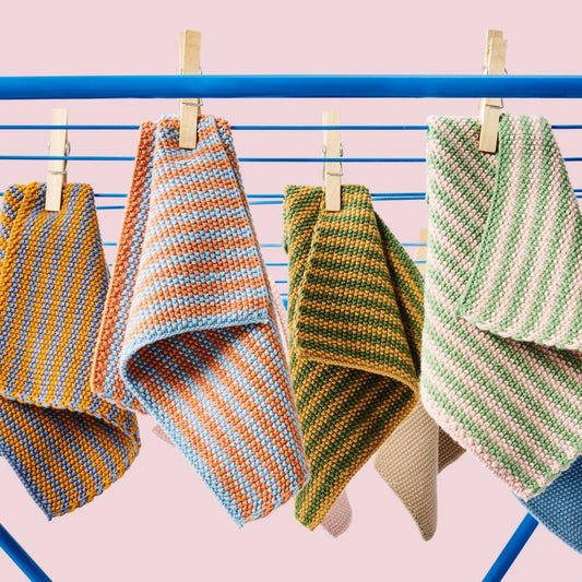 Stribet karklud fra Ib Laursen - Alle farver