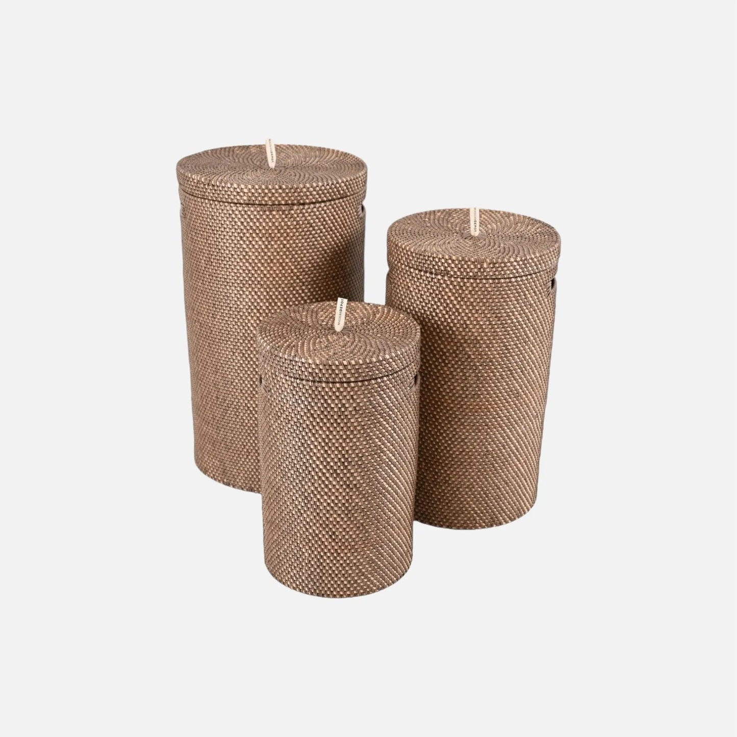 Håndlavede Bambuskurve - Moccabrun - Maskandepot
