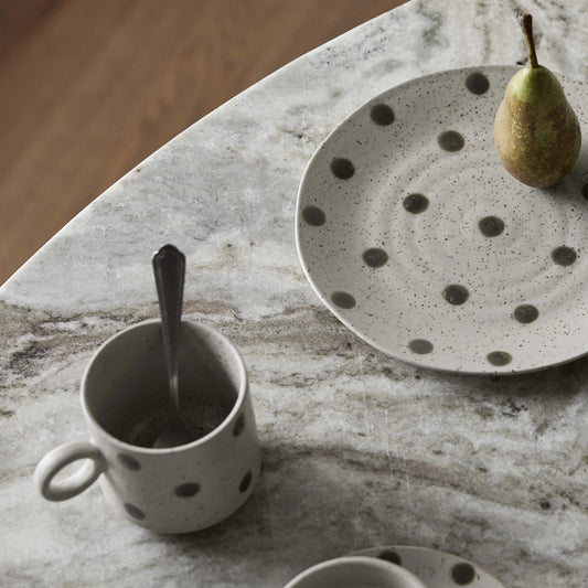 Grainy Krus fra Nordal - Sand/Green - Servering