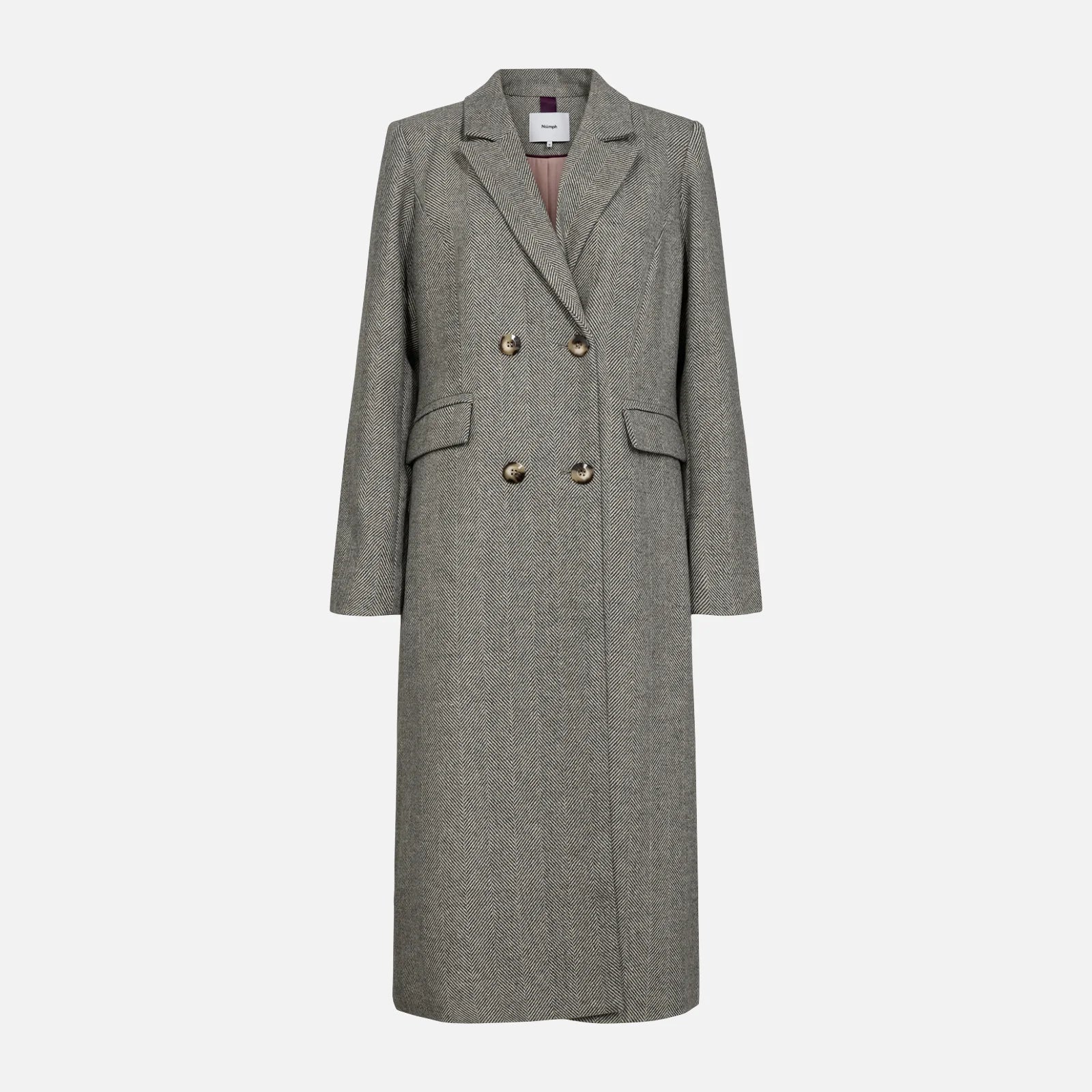 Nuraven Coat fra Nümph - Medium Grey Melange