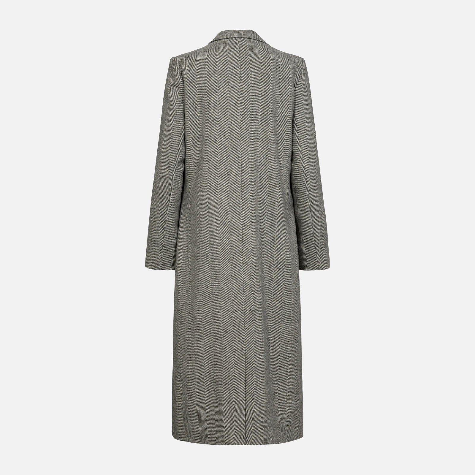 Nuraven Coat fra Nümph - Medium Grey Melange - Ryg