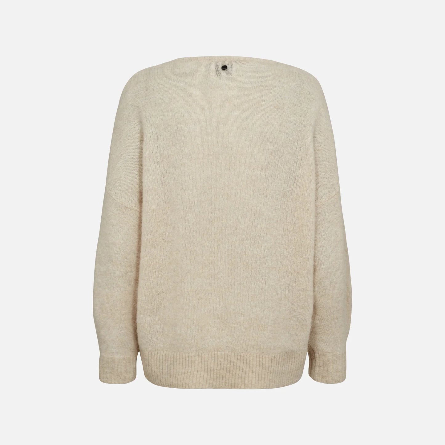 Nuriette V-Neck Pullover fra Nümph - Gray Morn - Ryg