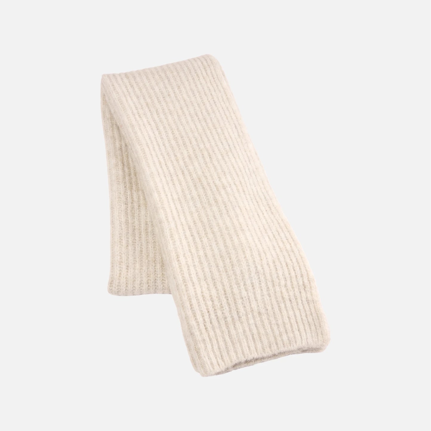 Nusafir Scarf fra Nümph i Oyster Gray (fladtliggende)