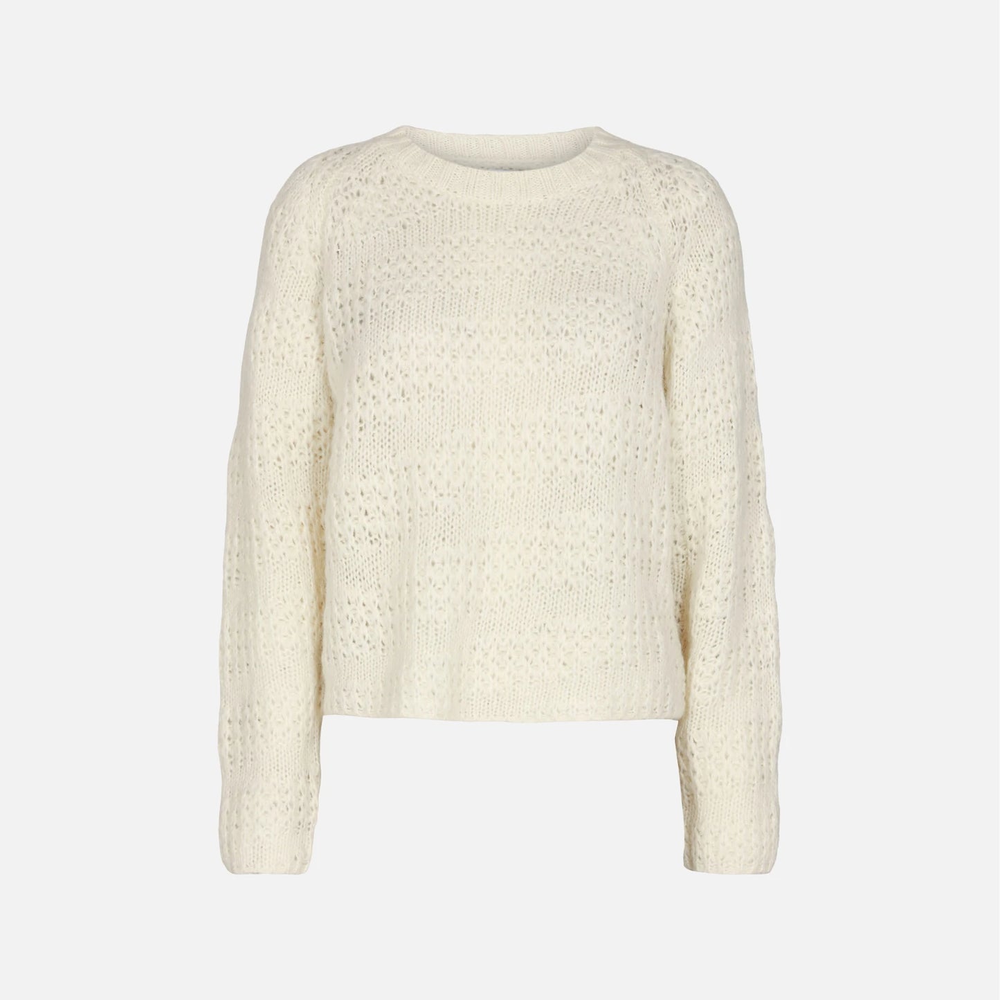 Nutelsa Pullover fra Nümph i Cloud Dancer