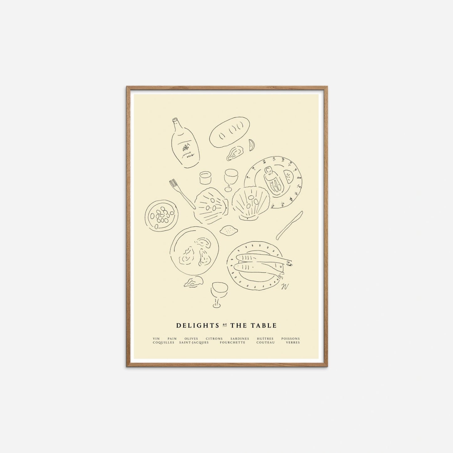 Delights at the Table plakat - Isabelle Vandeplassche - Paster & Frame