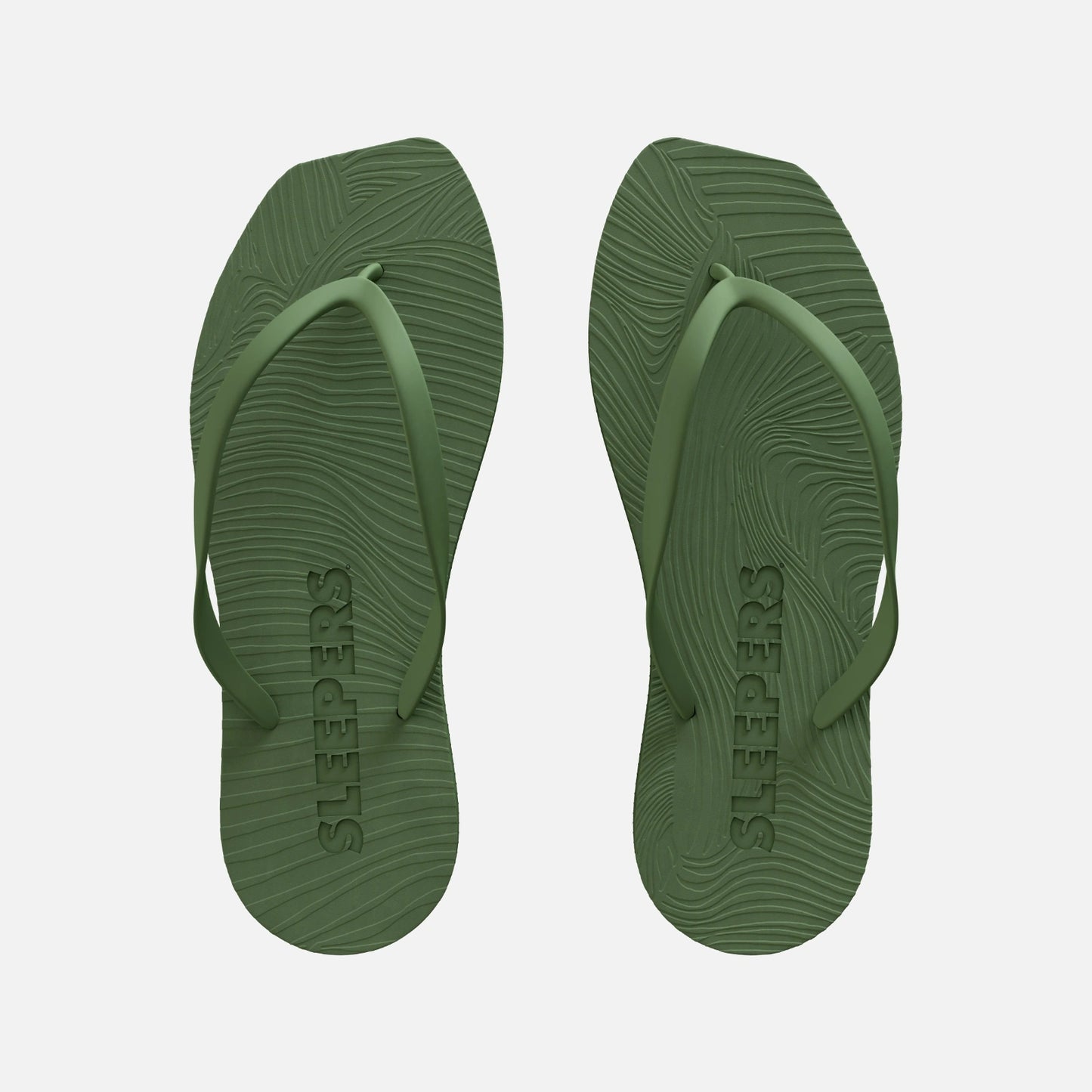 Sleepers Tapered Flip Flop - Green