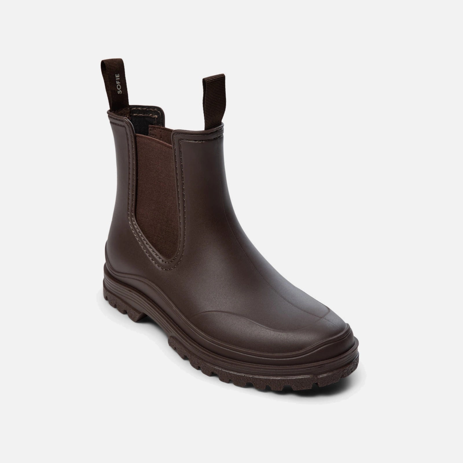 Jodie Gummistøvler fra Sofie Schnoor - Dark Brown - Skråt forfra