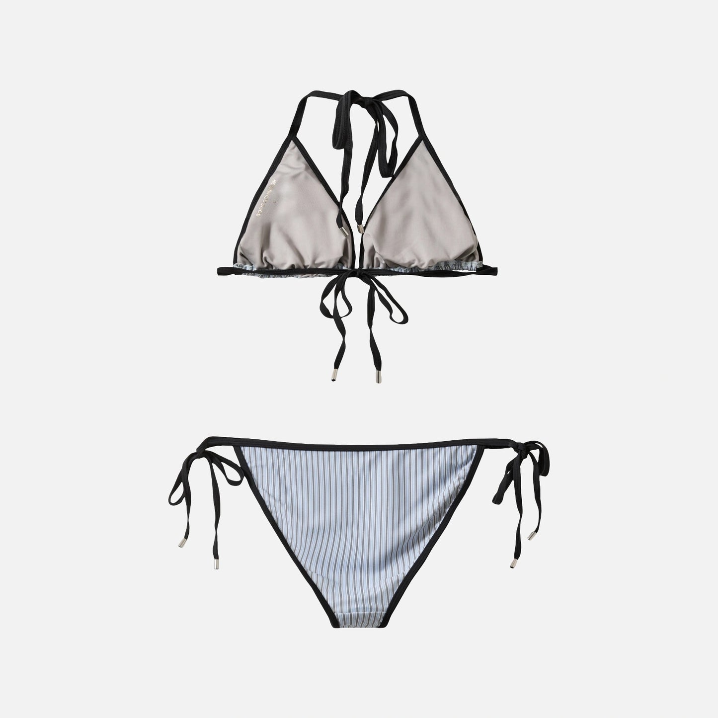 SikkySW Triangle Bikini fra Sofie Schnoor - Light Blue Striped - Ryg
