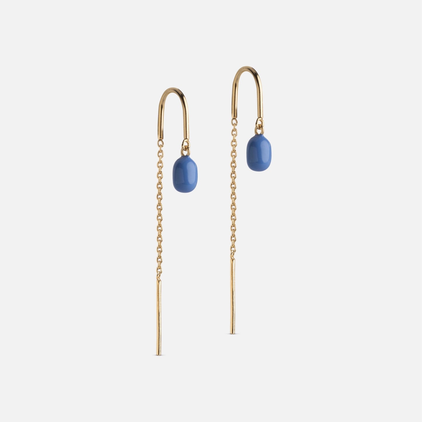 Eleanor Earrings fra Enamel Copenhagen i Cornflower