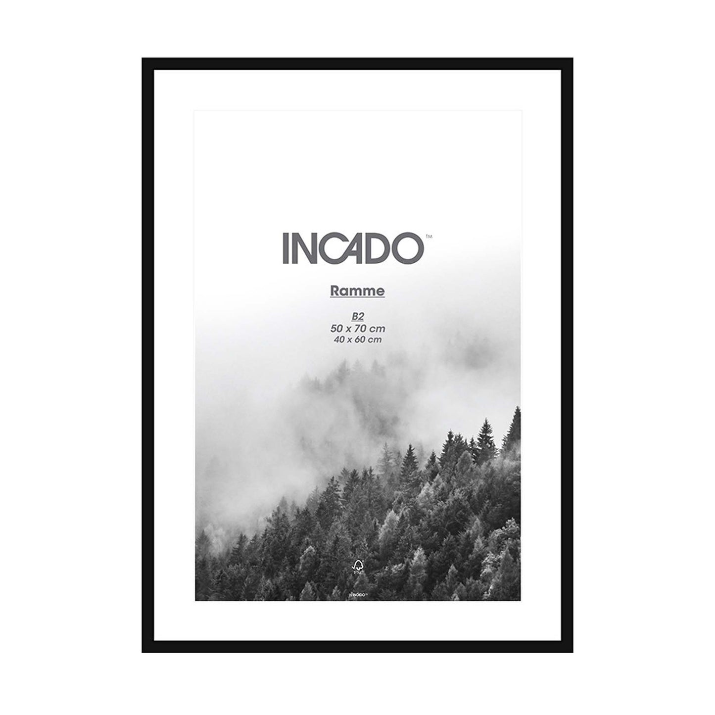 Ramme fra Incado i sort, B2, 249 kr.