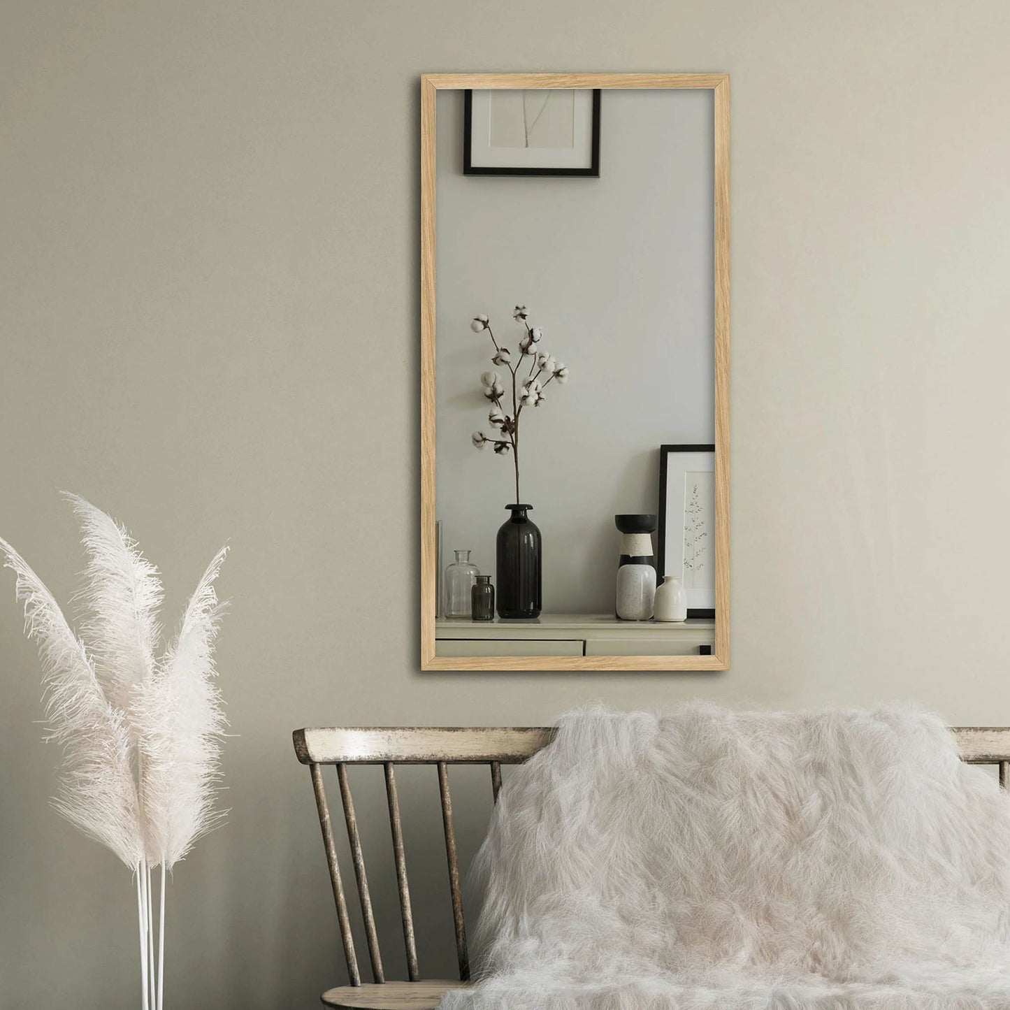 Egetræsspejl - Flere Størrelser