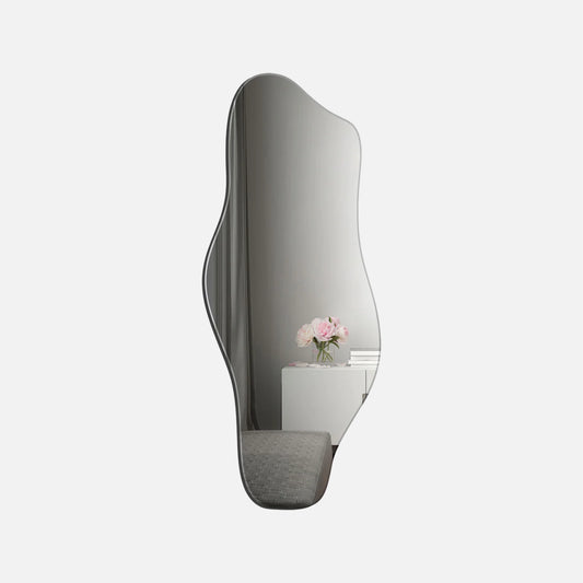 Wave spejl fra Incado i klar - 55x110 cm