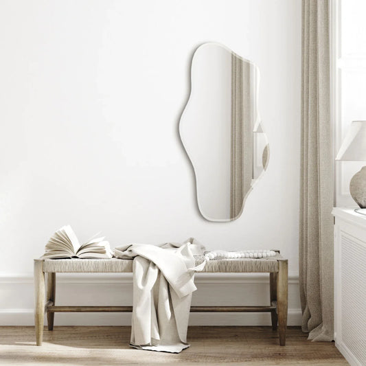 Wave spejl fra Incado i klar over bænk