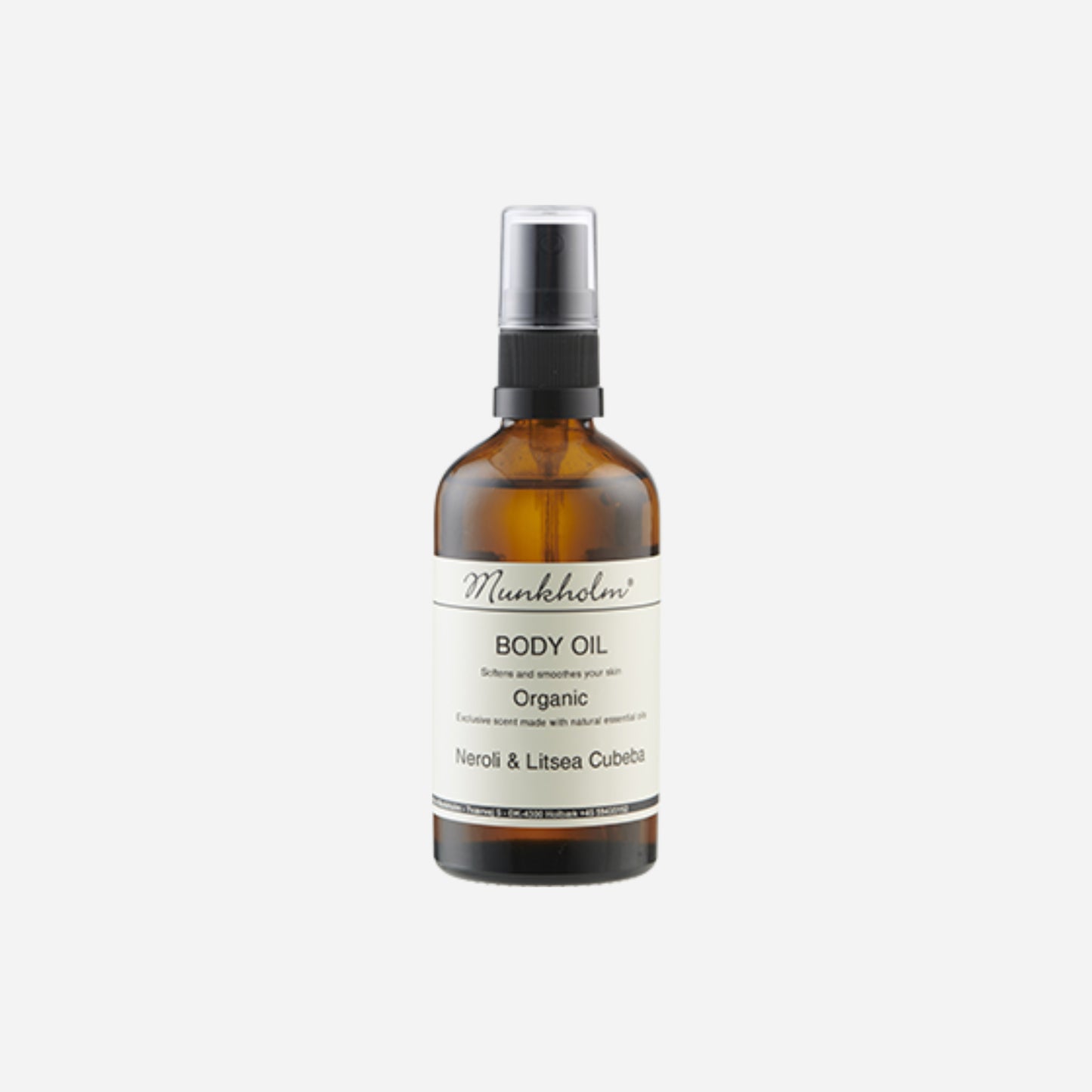 Økologisk body oil fra Munkholm, Neroli & Litsea Cubeba, 100 ml, 129 kr.