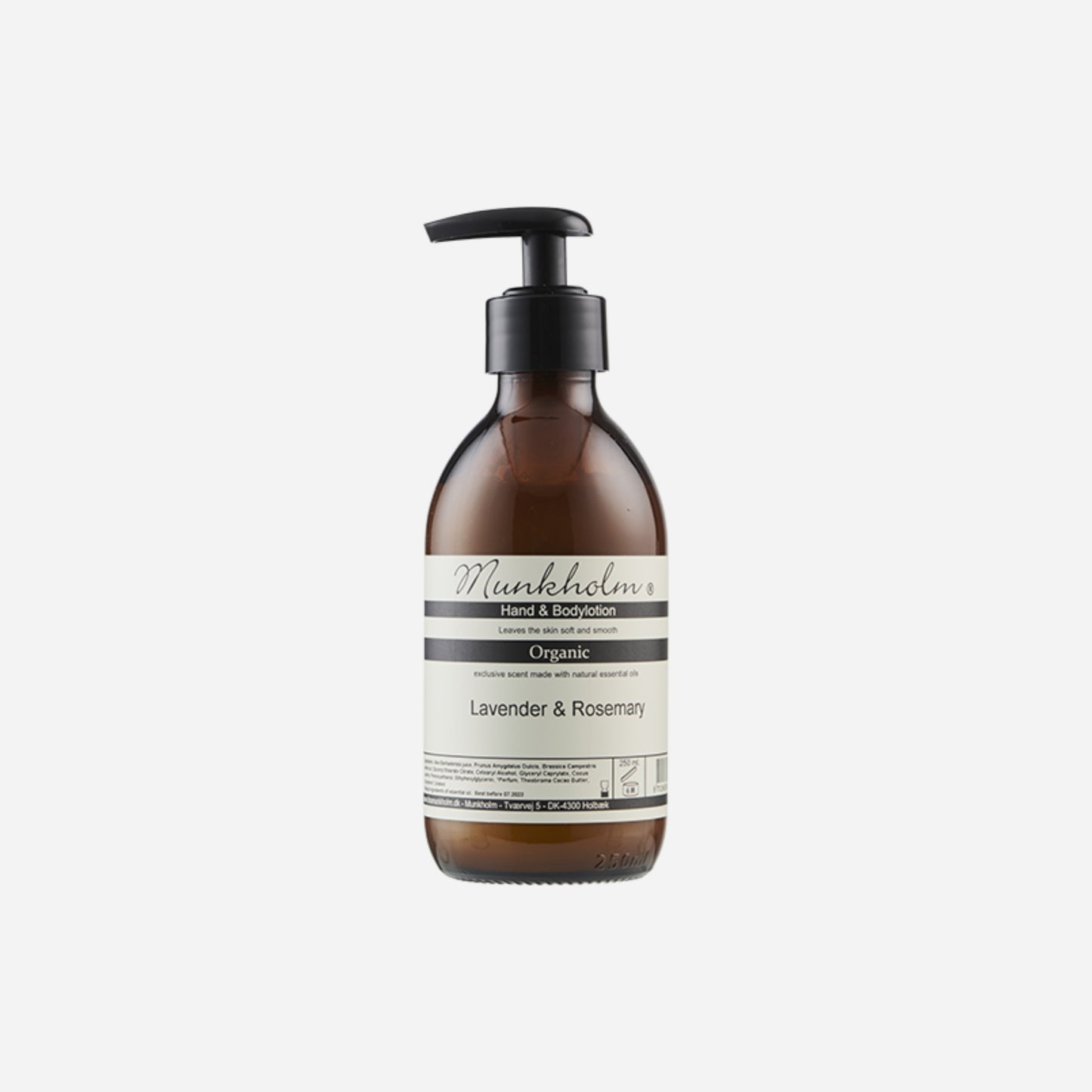 Hand & Body Lotion fra Munkholm med Lavender & Rosemary, 250 ml.