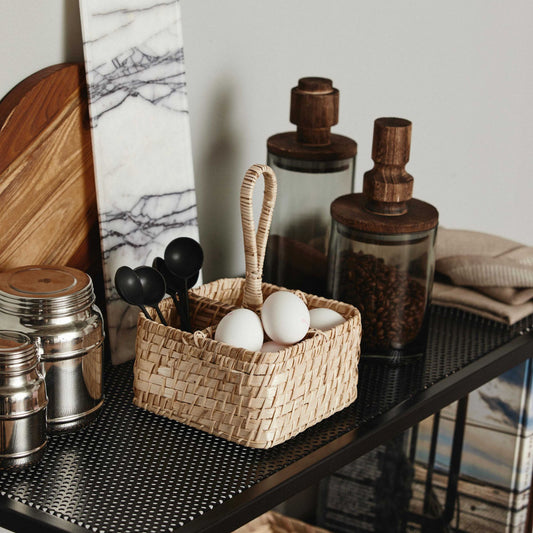 Merian fletkurv med hank og 4 rum fra Nordal (miljø)