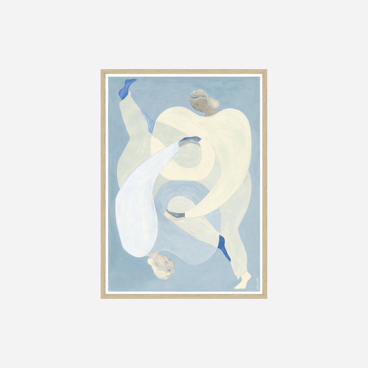 Hold You Blue plakat af Sofia Lind fra Poster & Frame