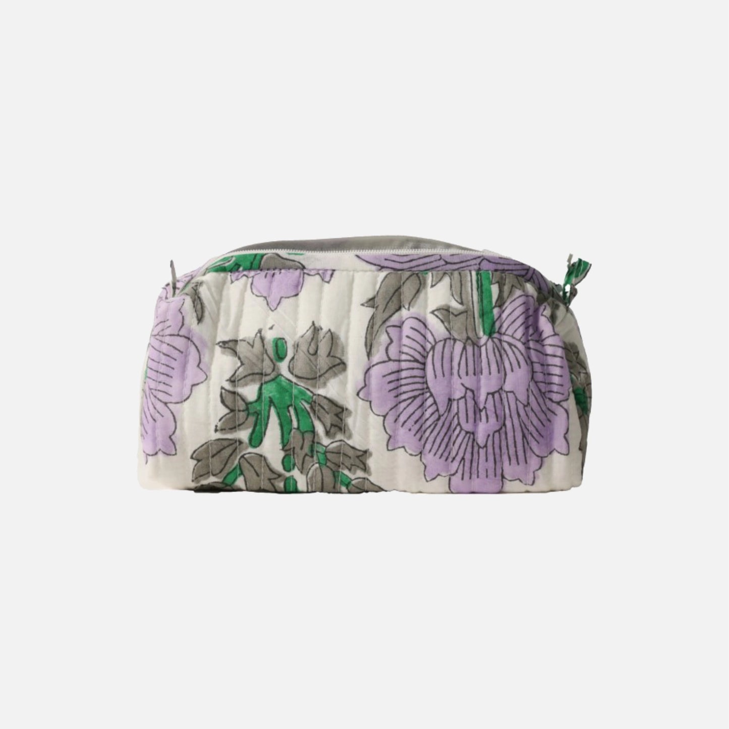 Quiltet Toilettaske fra Au Maison i Purple/Green (lille)