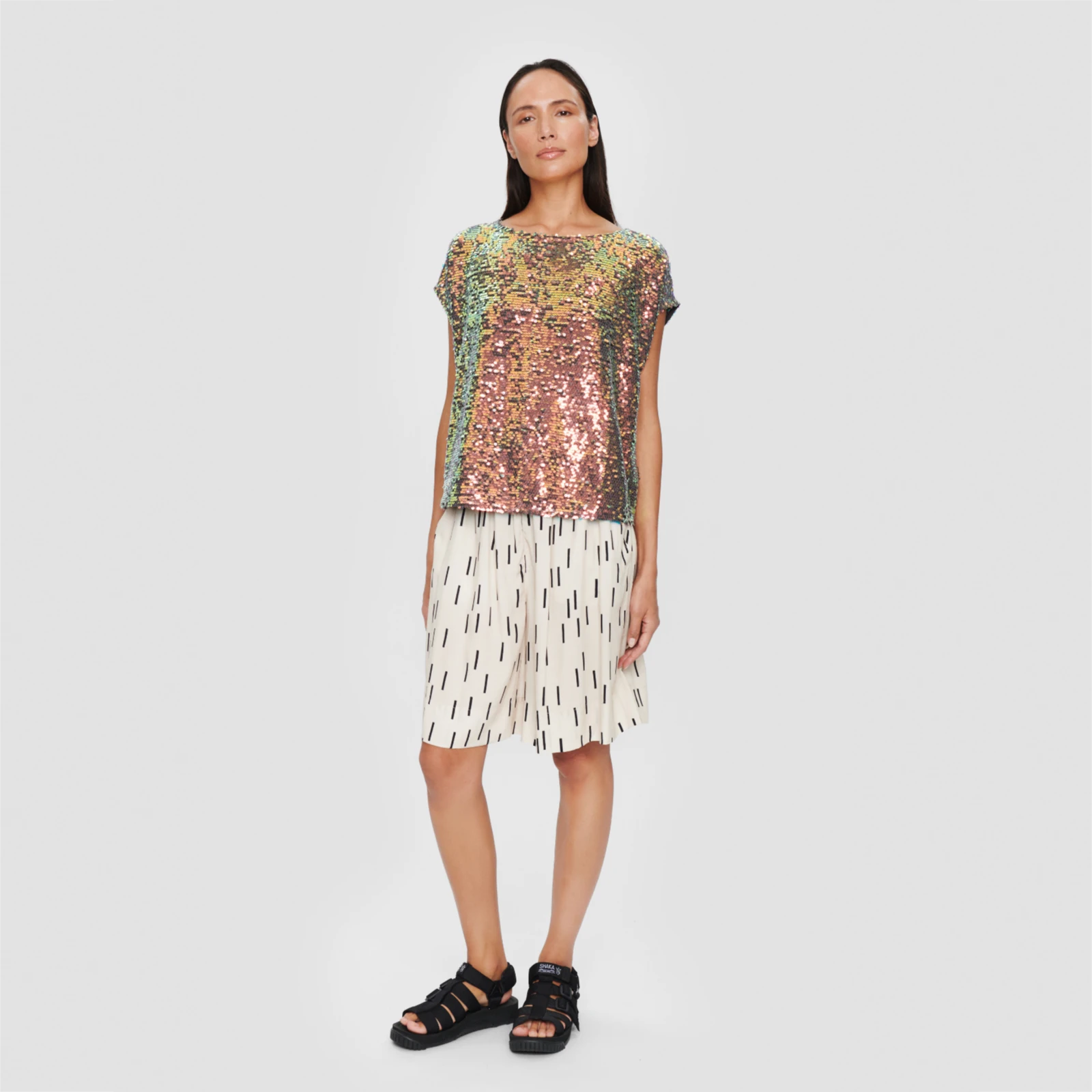 Sunset Sequin Bluse fra Bitte Kai Rand på model