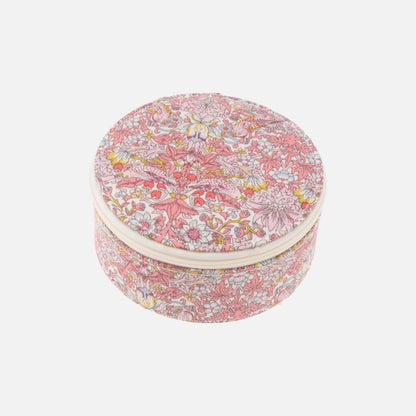 Rundt smykkeskrin fra Bon Dep i Liberty Strawberry Pink
