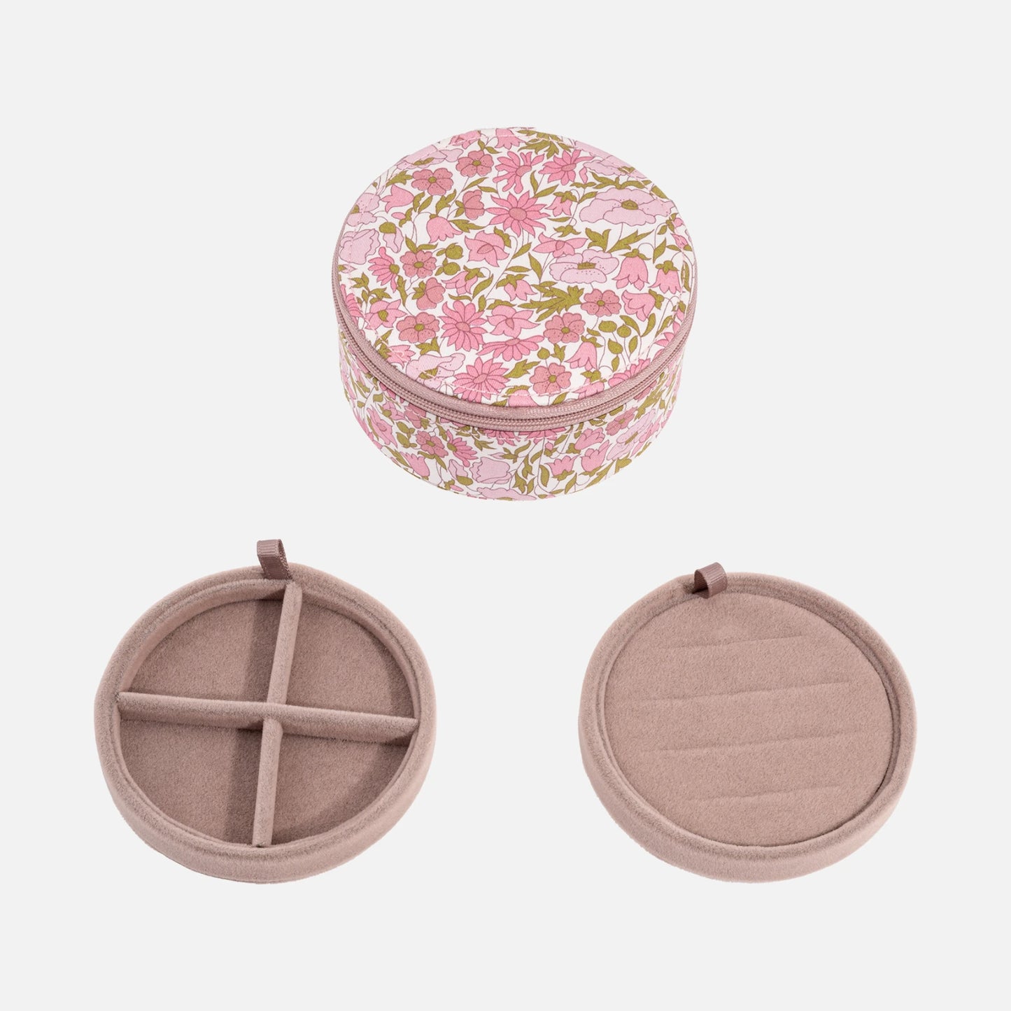 Rundt Smykkeskrin fra Bon Dep - Poppy & Daisy Pink - Bakker