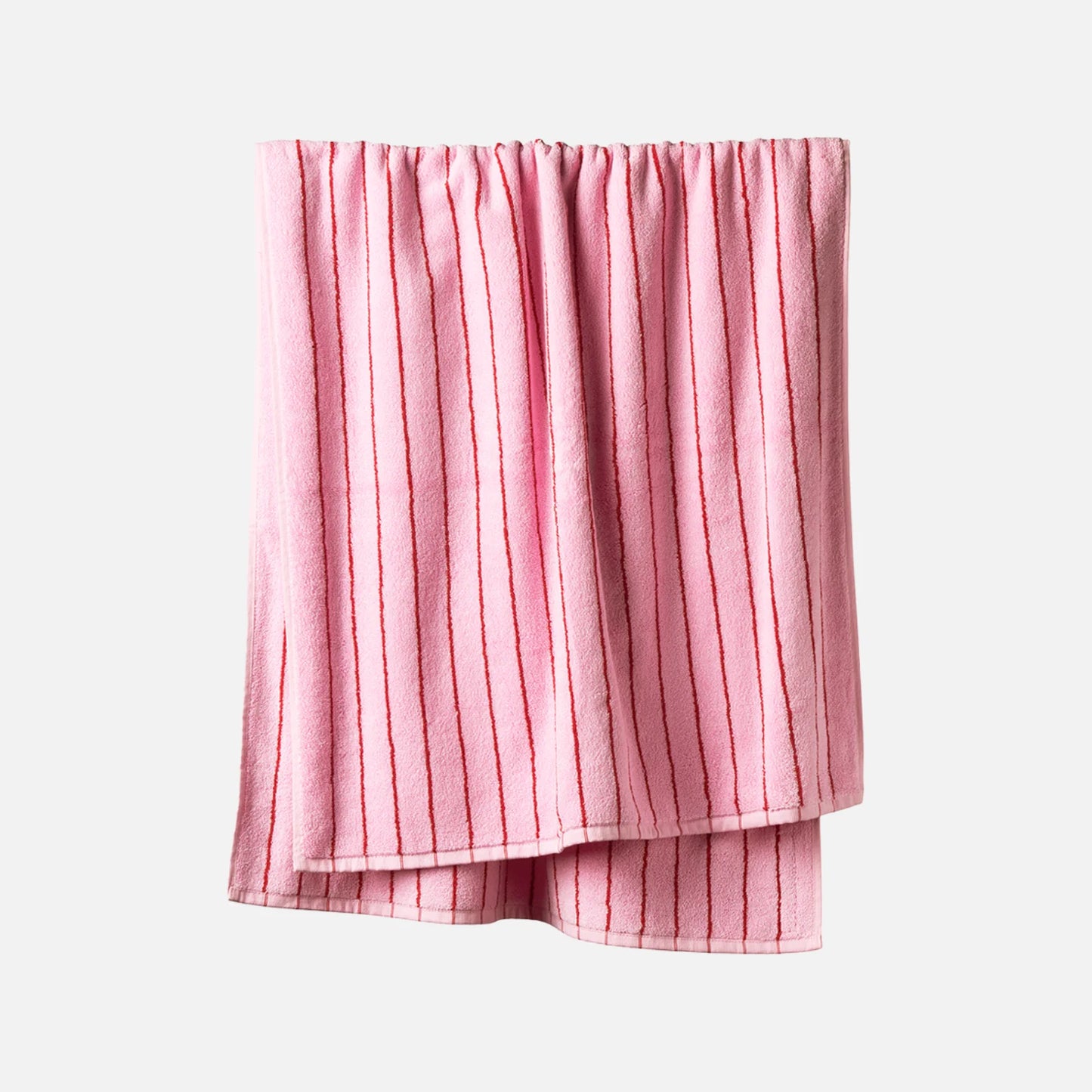 Naram Badehåndklæde fra Bongusta - Baby Pink/Ski Patrol - 70x140 cm