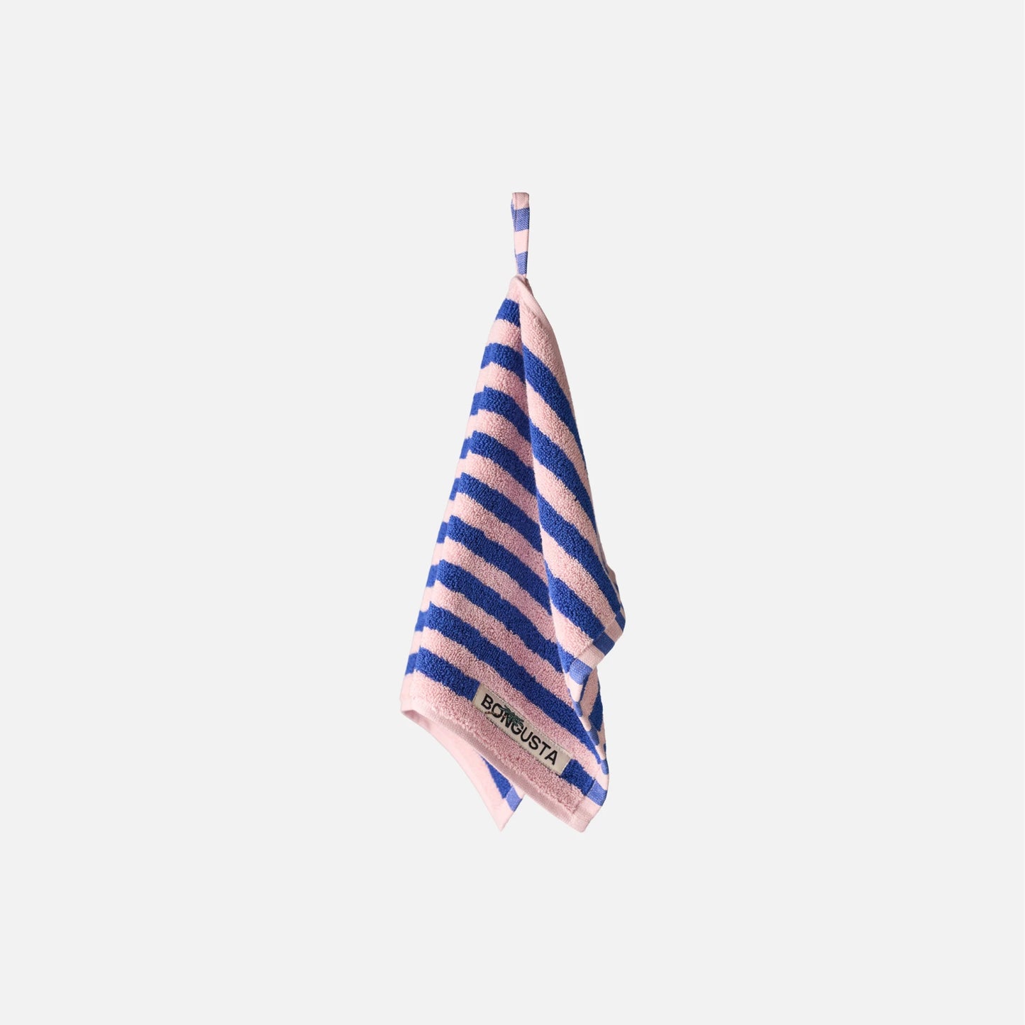 Naram gæstehåndklæde fra Bongusta - Dazzling Blue/Rose