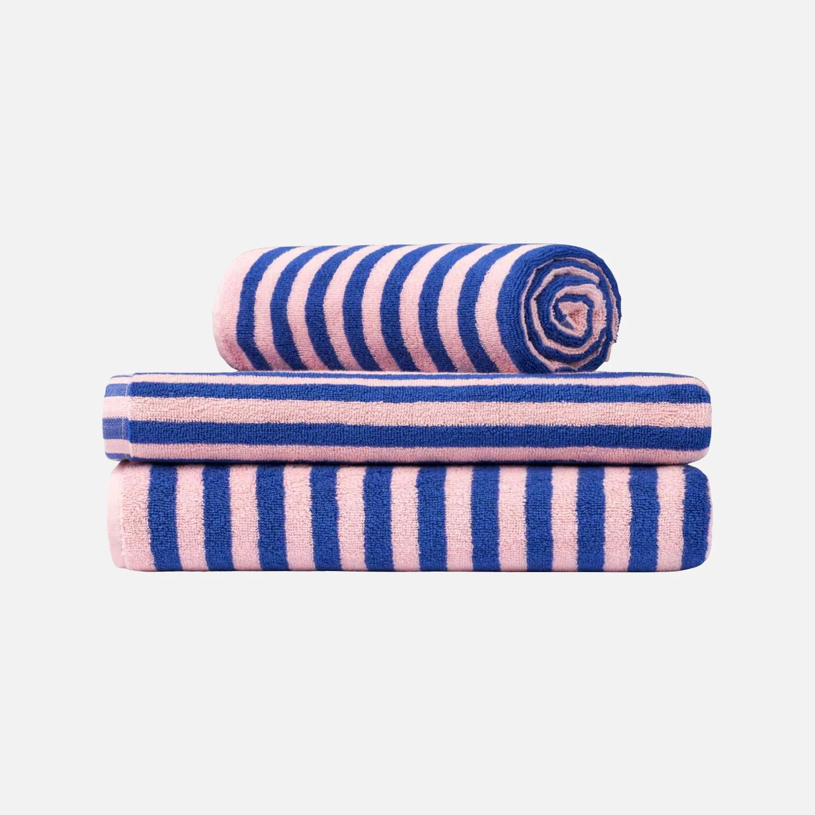 Naram håndklæder fra Bongusta i Dazzling Blue/Rose