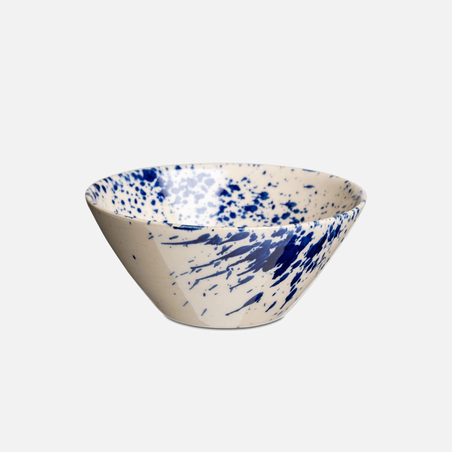 Ø-Skål fra Bornholms Keramikfabrik - Small Bowl - Blue Splash - Variation af mønster