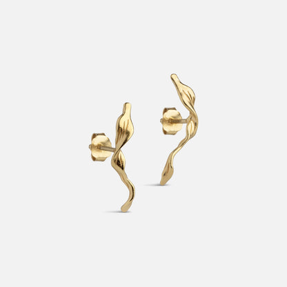 Juno Studs fra Enamel Copenhagen i forgyldt sølv