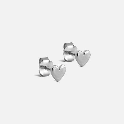 Heart Studs fra Enamel - sterling sølv