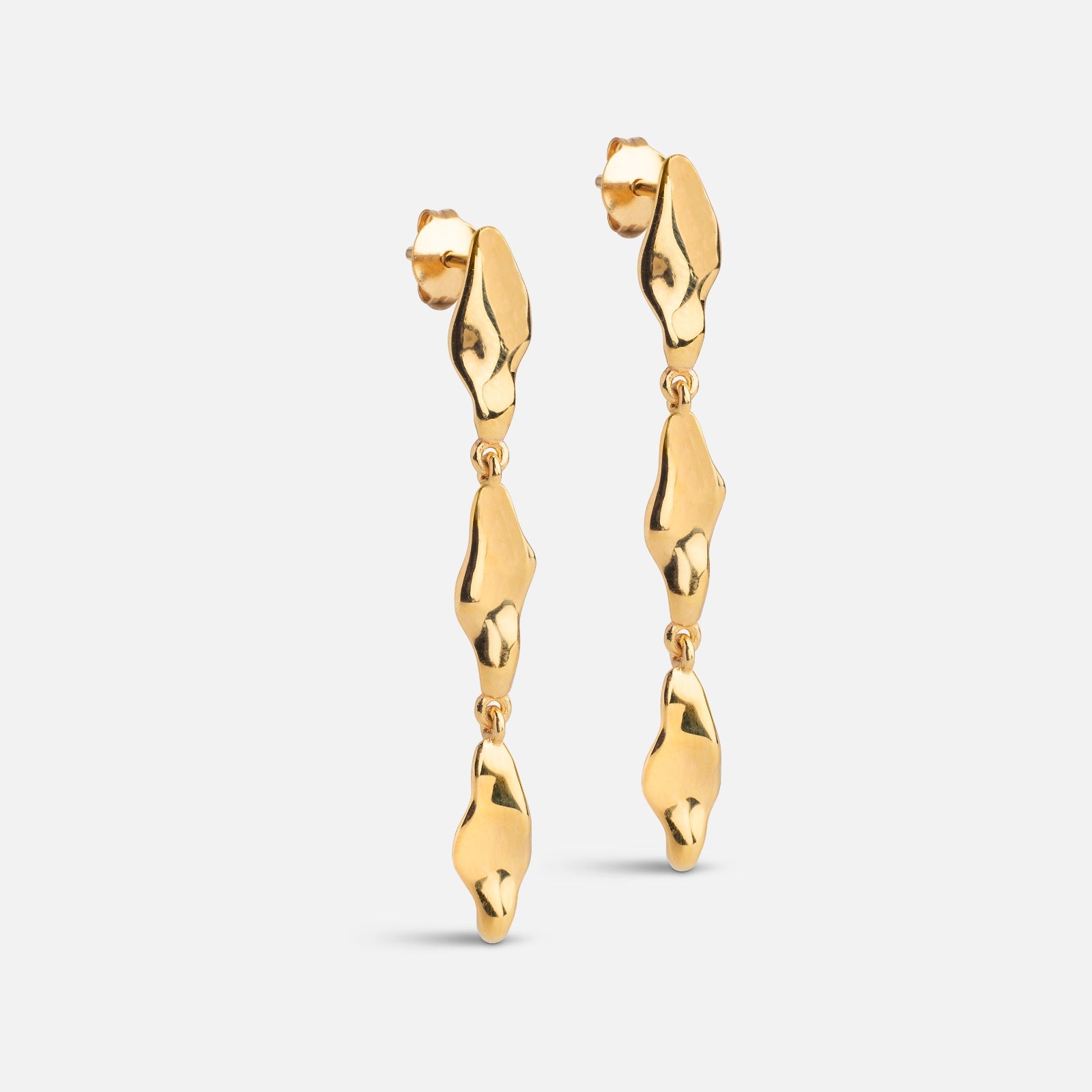 India Medium Earrings fra Enamel - Forgyldt