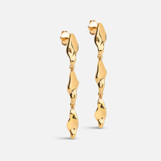 India Medium Earrings fra Enamel - Forgyldt