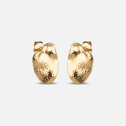 Maia Studs Large fra Enamel - Forgyldt