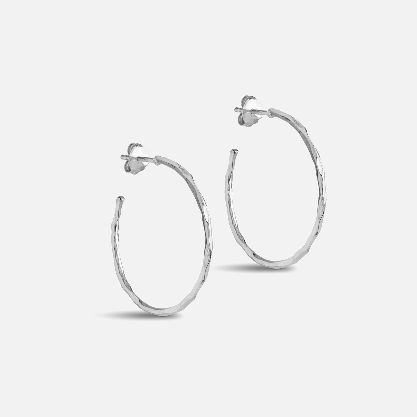Organic Arena Hoops Medium fra Enamel - Sølv